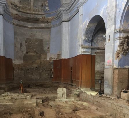 Los hallazgos de la antigua iglesia de San Nicolás de Tudela al descubierto Los hallazgos de la antigua iglesia de San Nicolás de Tudela al descubierto