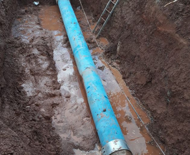 Tubería reparada en torno a las 16.30 h. según comunica la empresa Aguas de Alcázar Tubería reparada en torno a las 16.30 h. según comunica la empresa Aguas de Alcázar