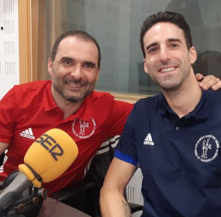 'Xixo' y Rubén Núñez, director y entrenador en el CDE Sánchez Élez 'Xixo' y Rubén Núñez, director y entrenador en el CDE Sánchez Élez