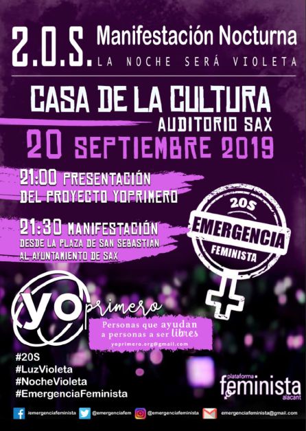 Noche Violeta y presentación de Yo Primero en Sax Noche Violeta y presentación de Yo Primero en Sax