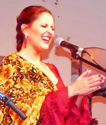Gema Jiménez en una actuación en una edición anterior de la Miga Flamenca Gema Jiménez en una actuación en una edición anterior de la Miga Flamenca
