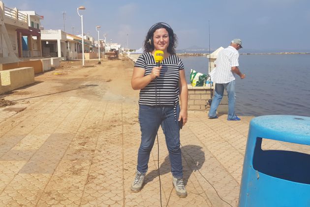 Maica Sánchez en el paseo marítimo de Los Nietos Maica Sánchez en el paseo marítimo de Los Nietos