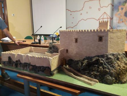 Vista en más detalle de la maqueta del Castillo Nuevo de Bedmar Vista en más detalle de la maqueta del Castillo Nuevo de Bedmar