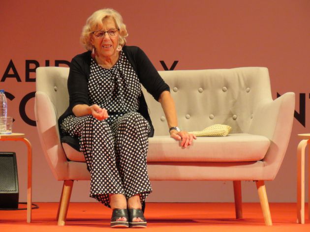 Manuela Carmena en el Encuentro de la Sabiduría y del Conocimiento que se está celebrando en Córdoba Manuela Carmena en el Encuentro de la Sabiduría y del Conocimiento que se está celebrando en Córdoba