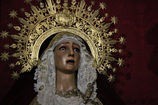 Imagen de la Virgen de Guía, titular de la Hermandad de la Sagrada Lanzada Imagen de la Virgen de Guía, titular de la Hermandad de la Sagrada Lanzada