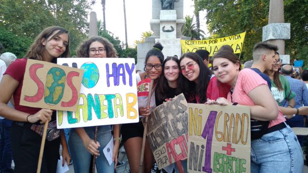 Participantes en la movilización de "Fridays For Future" en Córdoba Participantes en la movilización de "Fridays For Future" en Córdoba