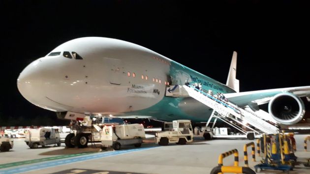El avión comercial más grande del mundo aterriza por primera vez en Canarias El avión comercial más grande del mundo aterriza por primera vez en Canarias