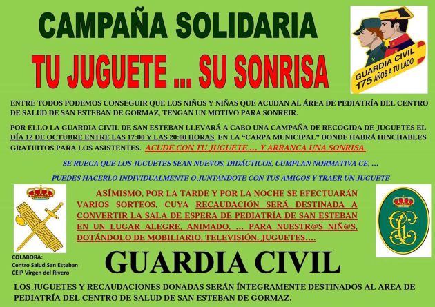 La Guardia Civil cambia juguetes por sonrisas en San Esteban La Guardia Civil cambia juguetes por sonrisas en San Esteban
