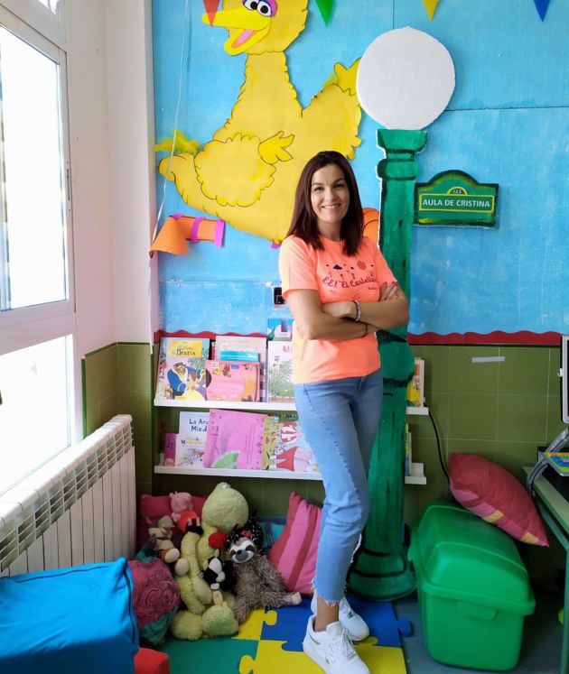 Cristina Lorenzo Martínez en el interior del aula donde cada día imparte clase en la Escuela Infantil Castellar (Bullas) Cristina Lorenzo Martínez en el interior del aula donde cada día imparte clase en la Escuela Infantil Castellar (Bullas)