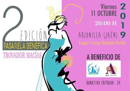 Pasarela solidaria a beneficio de Patitas Cansadas y AFA Arjona Pasarela solidaria a beneficio de Patitas Cansadas y AFA Arjona
