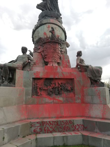 Foto de la estatua de Colón cedida por Rodrigo M-Del Rey Foto de la estatua de Colón cedida por Rodrigo M-Del Rey