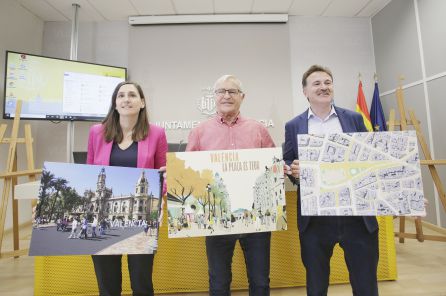 El alcalde de València, Joan Ribó, ha presentado el nuevo diseño junto la a concejala de Transparencia, Elisa Valía, y el de Movilidad, Giuseppe Grezzi El alcalde de València, Joan Ribó, ha presentado el nuevo diseño junto la a concejala de Transparencia, Elisa Valía, y el de Movilidad, Giuseppe Grezzi