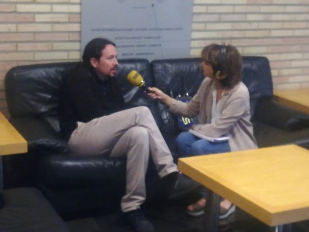 Entrevista de la directora de contenidos de Radio Zaragoza, Eva Pérez Sorribes, en Hora 14 Aragón, al líder de Podemos, Pablo Iglesias, la primera tras la Sentencia del Procés Entrevista de la directora de contenidos de Radio Zaragoza, Eva Pérez Sorribes, en Hora 14 Aragón, al líder de Podemos, Pablo Iglesias, la primera tras la Sentencia del Procés