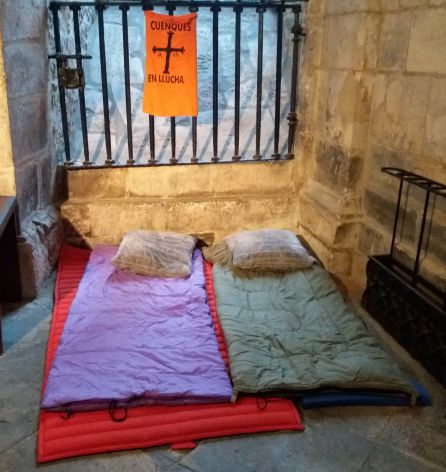 Hablan los trabajadores de Vesuvius encerrados en la Catedral de Oviedo Hablan los trabajadores de Vesuvius encerrados en la Catedral de Oviedo