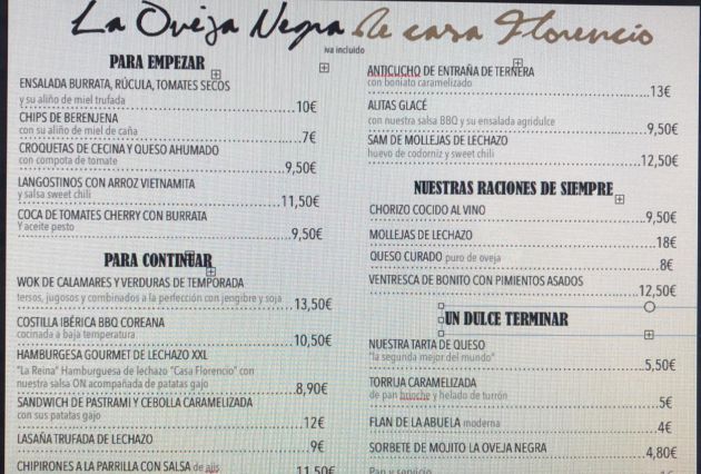 La Oveja Negra: Dos restaurantes en uno La Oveja Negra: Dos restaurantes en uno