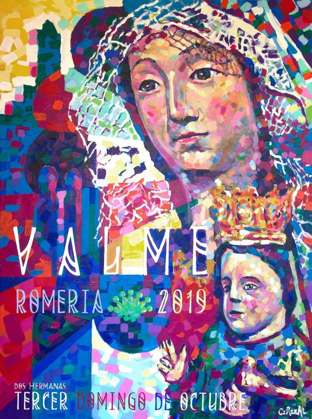 Cartel anunciador de la Romería de Valme 2019, obra de Cerezal Cartel anunciador de la Romería de Valme 2019, obra de Cerezal