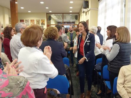 Llegada de Reyes Maroto a la sede del Partido Socialista de Puertollano Llegada de Reyes Maroto a la sede del Partido Socialista de Puertollano