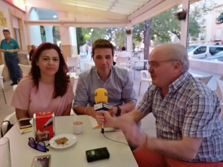 Momento de las declaraciones de Ildefonso Ruiz a esta emisora Momento de las declaraciones de Ildefonso Ruiz a esta emisora