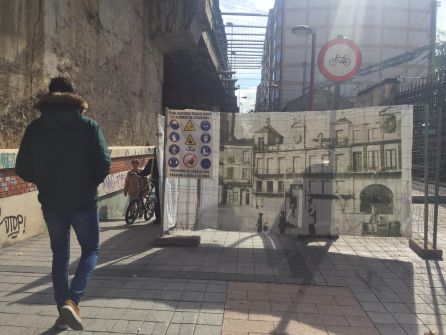 Las obras en el paso peatonal de Arco de Ladrillo ya han comenzado Las obras en el paso peatonal de Arco de Ladrillo ya han comenzado