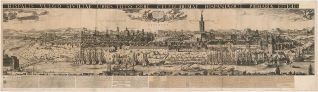 Sevilla, por Johannes Janssonius (1617). Sevilla, por Johannes Janssonius (1617).