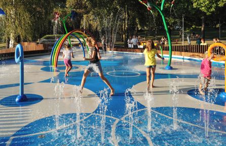 Parque de agua similar al que se quiere instalar en La Llama. Parque de agua similar al que se quiere instalar en La Llama.