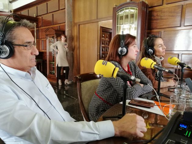 Julio Calvo (Vox), Sara Fernández (Ciudadanos) y María Navarro (Partido Popular) Julio Calvo (Vox), Sara Fernández (Ciudadanos) y María Navarro (Partido Popular)