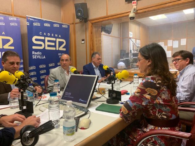 Imagen del debate a cinco celebrado este jueves en Hoy por Hoy Sevilla Imagen del debate a cinco celebrado este jueves en Hoy por Hoy Sevilla