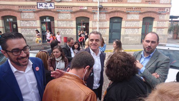 José Manuel Franco, secretario general del PSOE de Madrid, en el centro de la imagen José Manuel Franco, secretario general del PSOE de Madrid, en el centro de la imagen