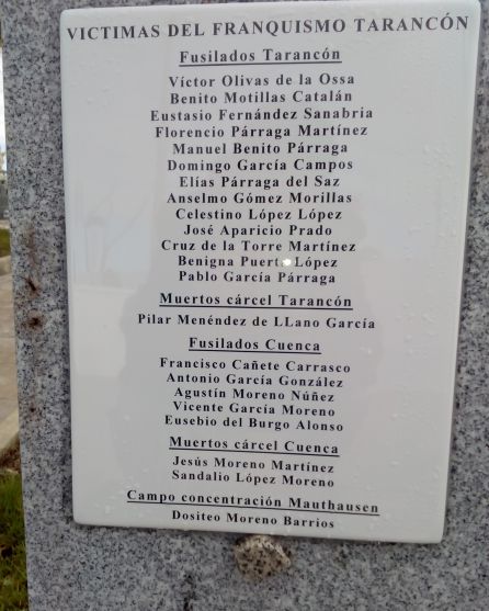 La ARMH de Cuenca promovió el memorial a las víctimas del franquismo en el cementerio de Tarancón. La ARMH de Cuenca promovió el memorial a las víctimas del franquismo en el cementerio de Tarancón.