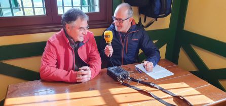 José Manuel Figueroa ha sido uno de los invitados desde el refugio del Pagasarri José Manuel Figueroa ha sido uno de los invitados desde el refugio del Pagasarri