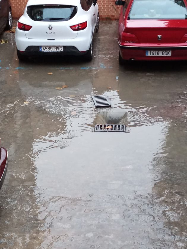 Inundación en la Plaza del Doctor Gila Inundación en la Plaza del Doctor Gila