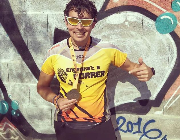 Raúl Torres Sánchez tras terminar una carrera Raúl Torres Sánchez tras terminar una carrera