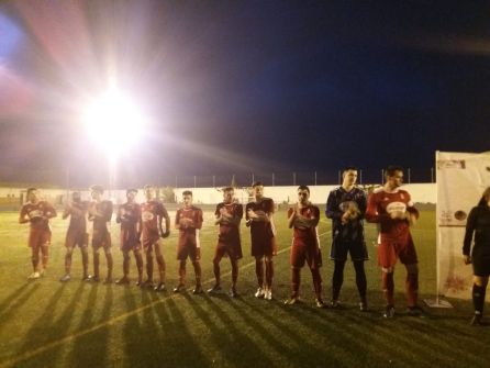 El Jódar CF antes del saludo inicial El Jódar CF antes del saludo inicial