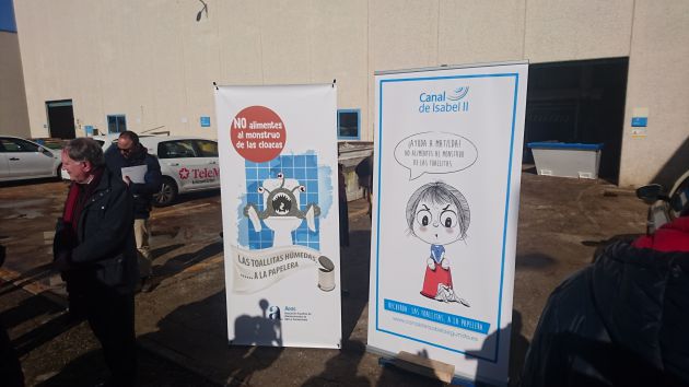Imágenes de la campaña de concienciación para la correcta gestión de las toallitas húmedas Imágenes de la campaña de concienciación para la correcta gestión de las toallitas húmedas