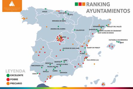 Ranking de ayuntamientos con mayor y menos gasto social en 2018 Ranking de ayuntamientos con mayor y menos gasto social en 2018