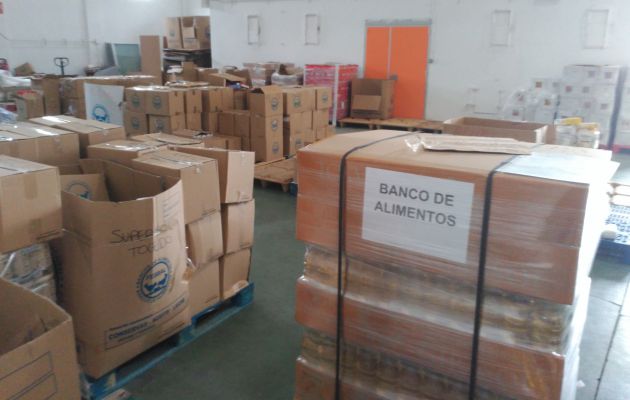 Interior del almacén del Banco de Alimentos de Toledo Interior del almacén del Banco de Alimentos de Toledo