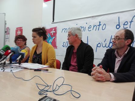 Vanesa Mezquita durante una rueda de prensa del MDSP Vanesa Mezquita durante una rueda de prensa del MDSP