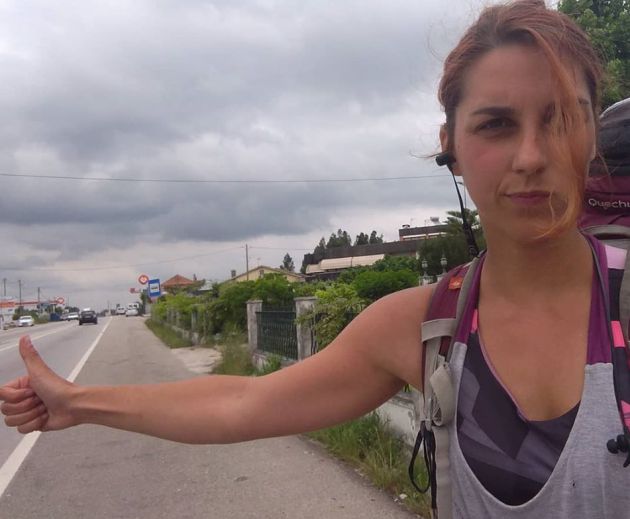 Raquel Ferrando a lo largo de su viaje por España (Facebook) Raquel Ferrando a lo largo de su viaje por España (Facebook)