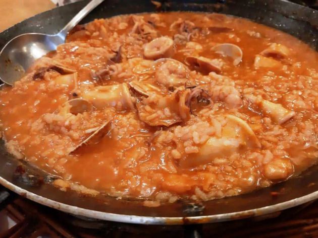 Arroz marinero en Casa Zapico Arroz marinero en Casa Zapico