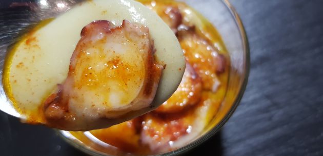 Crema de porros amb polp Crema de porros amb polp