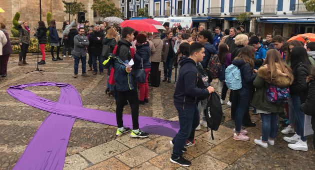Decenas de alumnos y alumnos de diferentes centro educativos de Valdepeñas, también, han participado en este acto institucional contra la violencia de género en Valdepeñas Decenas de alumnos y alumnos de diferentes centro educativos de Valdepeñas, también, han participado en este acto institucional contra la violencia de género en Valdepeñas