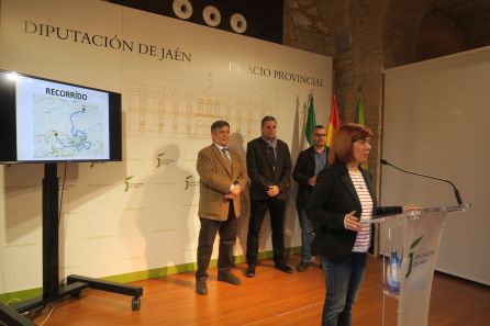 Momento de la intervención de la alcaldesa de Úbeda, Antonia Olivares Momento de la intervención de la alcaldesa de Úbeda, Antonia Olivares