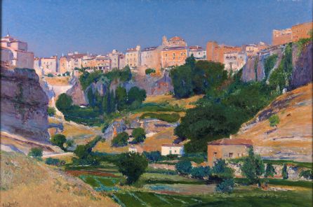 "Huertas de Cuenca", de Aureliano de Beruete, 1910 "Huertas de Cuenca", de Aureliano de Beruete, 1910