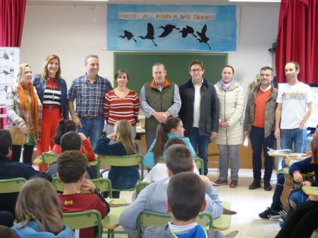 Profesores y autoridades en el momento de anunciar el primer premio de Andalucía Profesores y autoridades en el momento de anunciar el primer premio de Andalucía