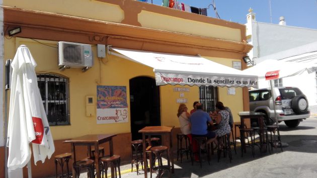 Fachada de La Gallega, en San Fernando Fachada de La Gallega, en San Fernando
