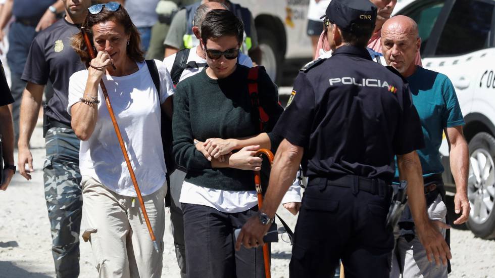 4 de septiembre. Lola Fernández Ochoa, hermana de la esquiadora olímpica Blanca Fernández Ochoa, tras confirmarse que el cuerpo encontrado en la Sierra de Guadarrama era el de su hermana, once días desaparecida. 4 de septiembre. Lola Fernández Ochoa, hermana de la esquiadora olímpica Blanca Fernández Ochoa, tras confirmarse que el cuerpo encontrado en la Sierra de Guadarrama era el de su hermana, once días desaparecida.