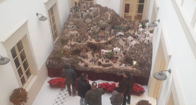 Panorámica del belén de la Base de Helicópteros de Almagro en el Museo Elisa Cendrero Panorámica del belén de la Base de Helicópteros de Almagro en el Museo Elisa Cendrero