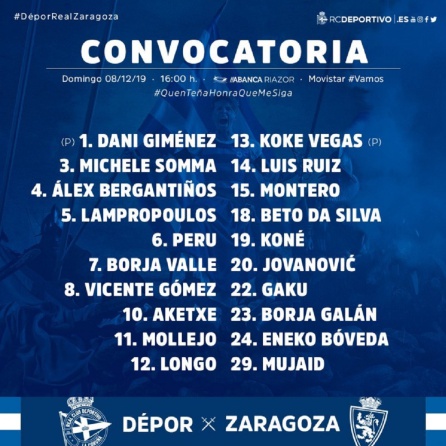 Convocatoria Convocatoria