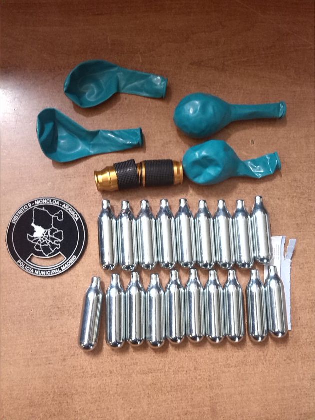 El material incautado por la Policía El material incautado por la Policía