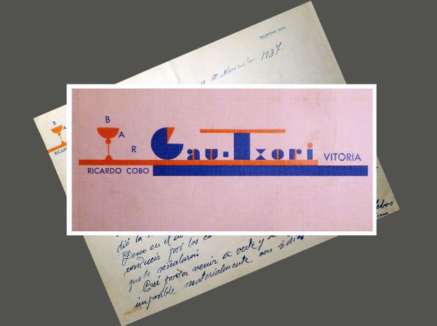 La carta y el logo del Gau Txori La carta y el logo del Gau Txori